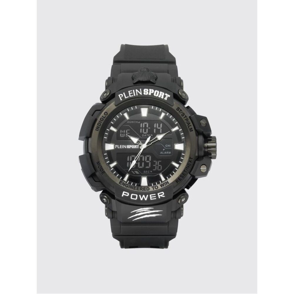 Plein Sport Men Large Combat Plein Sport Watch In Steel And Silicone